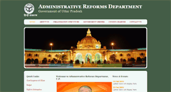 Desktop Screenshot of adminreform.up.nic.in