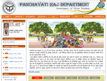 Tablet Screenshot of panchayatiraj.up.nic.in