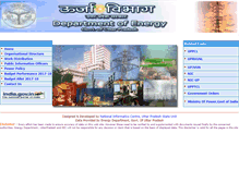 Tablet Screenshot of energy.up.nic.in